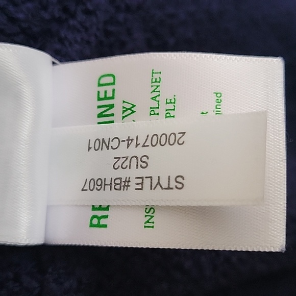 J. Crew Teddie Beach Hoodie Navy Blue M - Picture 7 of 10